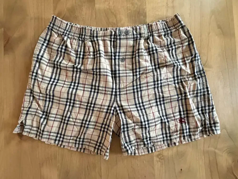 Burberry London Vintage Nova Check Cotton Boxer Shorts Medium